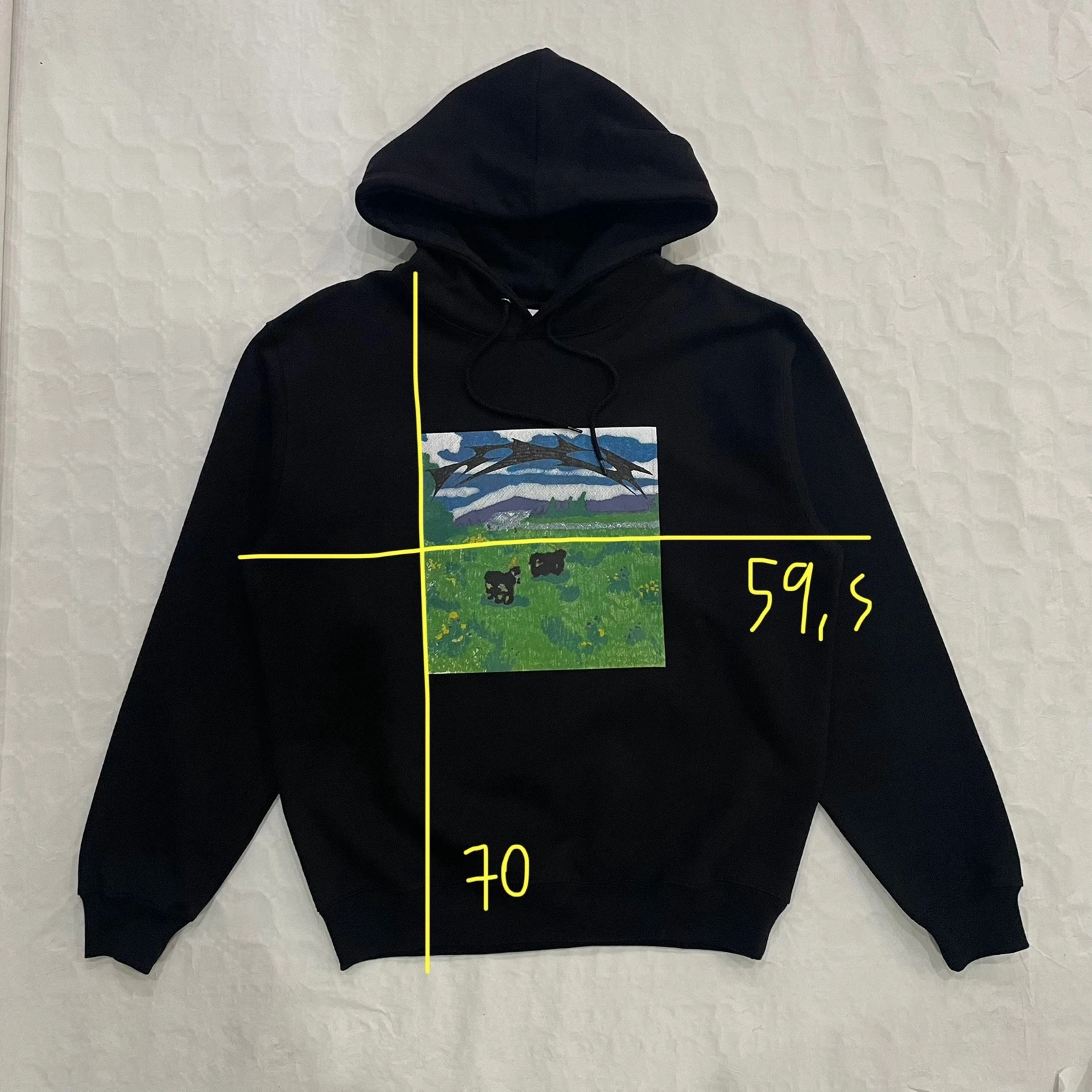 Skate Co Fleece Trui - Meeh Hoodie (Zwart) – photo 3